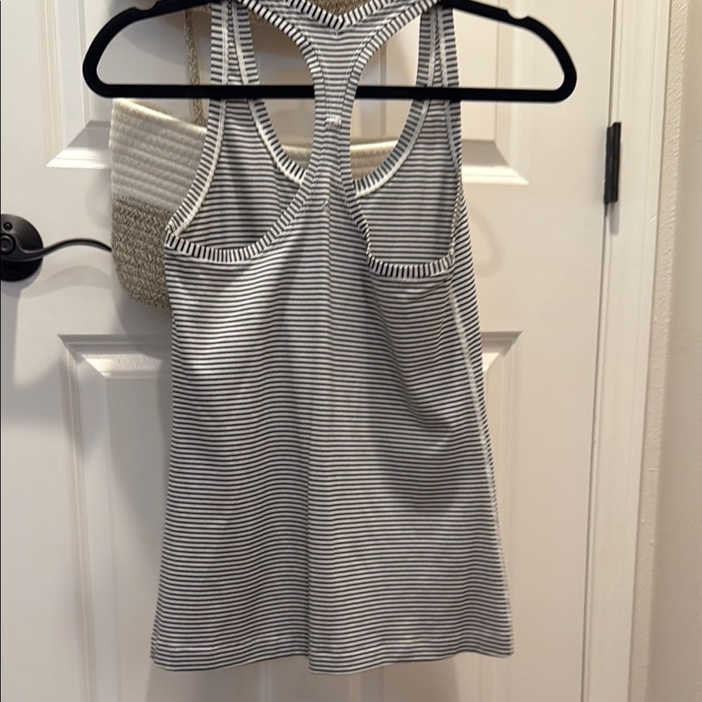 Lululemon Striped Black and White Women's Tank Top - Picture 3 of 3